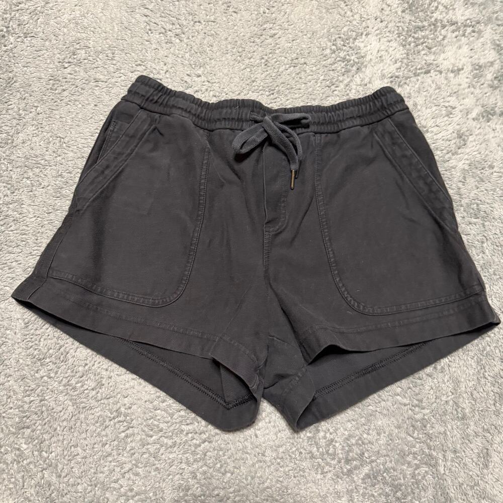 ATHLETA Farallon Shorts Womens Medium Black 988047 Sweat Lounge Elastic Waist